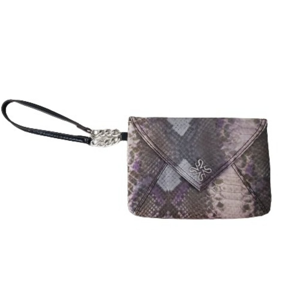 NWOT Vera Wang Faux Snake Skin Wristlet Clutch